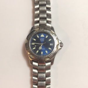 COPY - ESQ (ESQUIRE) BY MOVADO SWISS MENS GENTS WATCH-ROYAL BLUE SAPPHIRE QUART…